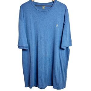 POLO RALPH LAUREN BLUE MEN SHORT SLEEVE T-SHIRT SIZE XLT